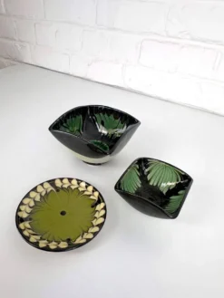 Ensemble de 3 petites céramiques Kähler, Danemark, années 1960