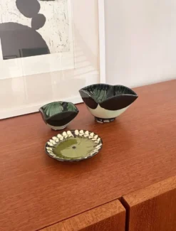 Ensemble de 3 petites céramiques Kähler, Danemark, années 1960