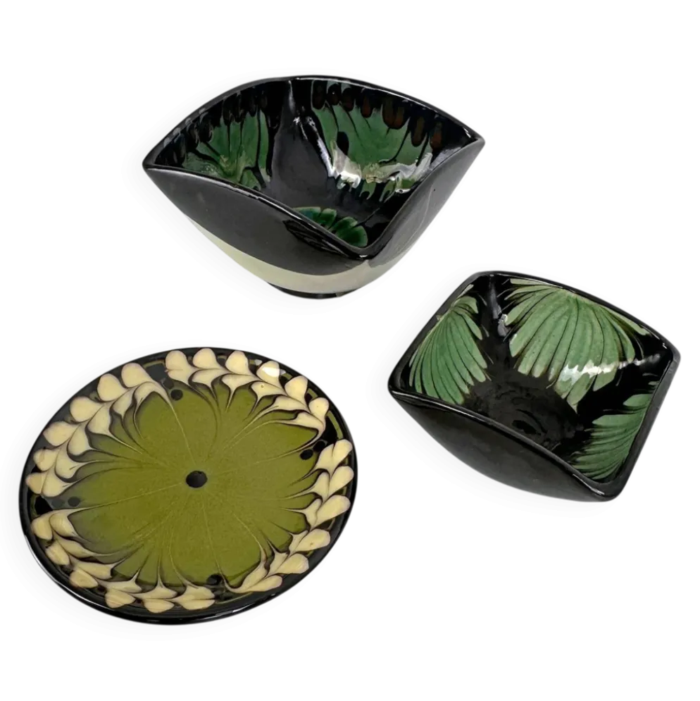 Ensemble de 3 petites céramiques Kähler, Danemark, années 1960