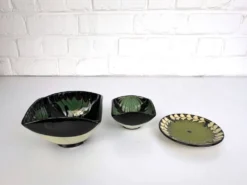 Ensemble de 3 petites céramiques Kähler, Danemark, années 1960