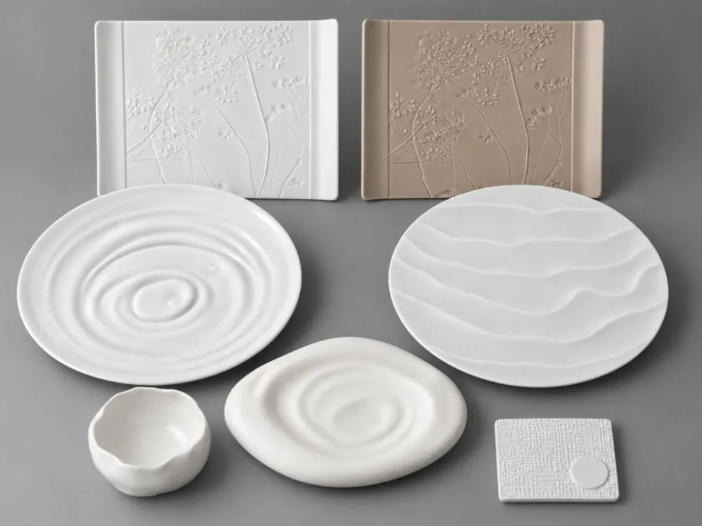 Ensemble de 7 pièces sculpturales Sylvie Coquet pour Feeling’s, Limoges