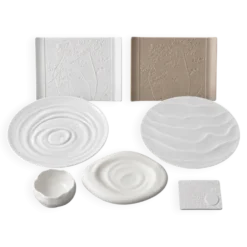 Ensemble de 7 pièces sculpturales Sylvie Coquet pour Feeling’s, Limoges