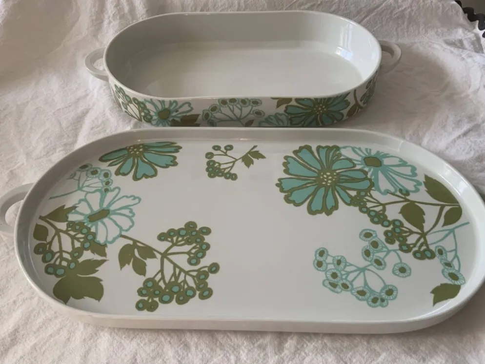 Ensemble de 2 plats Villeroy & Boch Scarlett-Vintage 1967