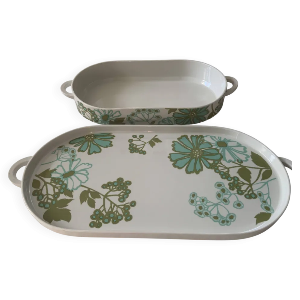 Ensemble de 2 plats Villeroy & Boch Scarlett-Vintage 1967