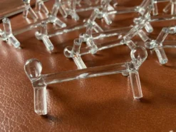Ensemble de 18 porte couteaux en verre soufflé - Vintage