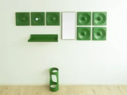 Ensemble de porte-manteau Quadro par Jürgen Lange pour Schönbuch, années 1970.