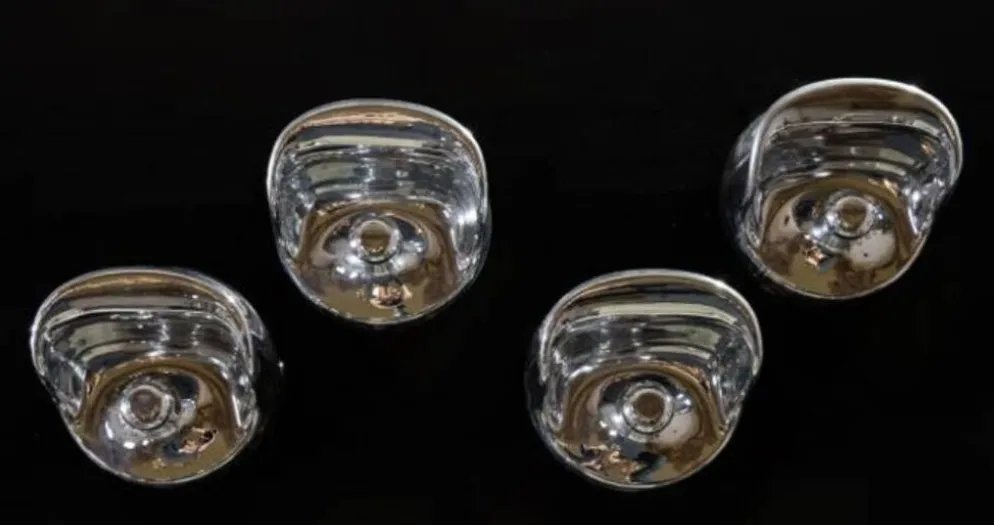 Ensemble de 4 portemanteaux chromé space age, Olaf Von Bohr, Kartell Ital