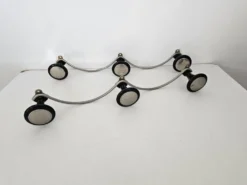 Ensemble de 2 porte manteaux effet vagues (3 patères) années 60's