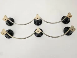 Ensemble de 2 porte manteaux effet vagues (3 patères) années 60's