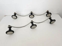 Ensemble de 2 porte manteaux effet vagues (3 patères) années 60's