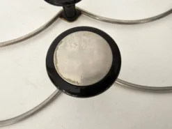 Ensemble de 2 porte manteaux effet vagues (3 patères) années 60's