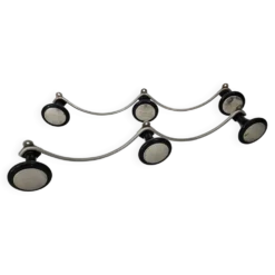 Ensemble de 2 porte manteaux effet vagues (3 patères) années 60's