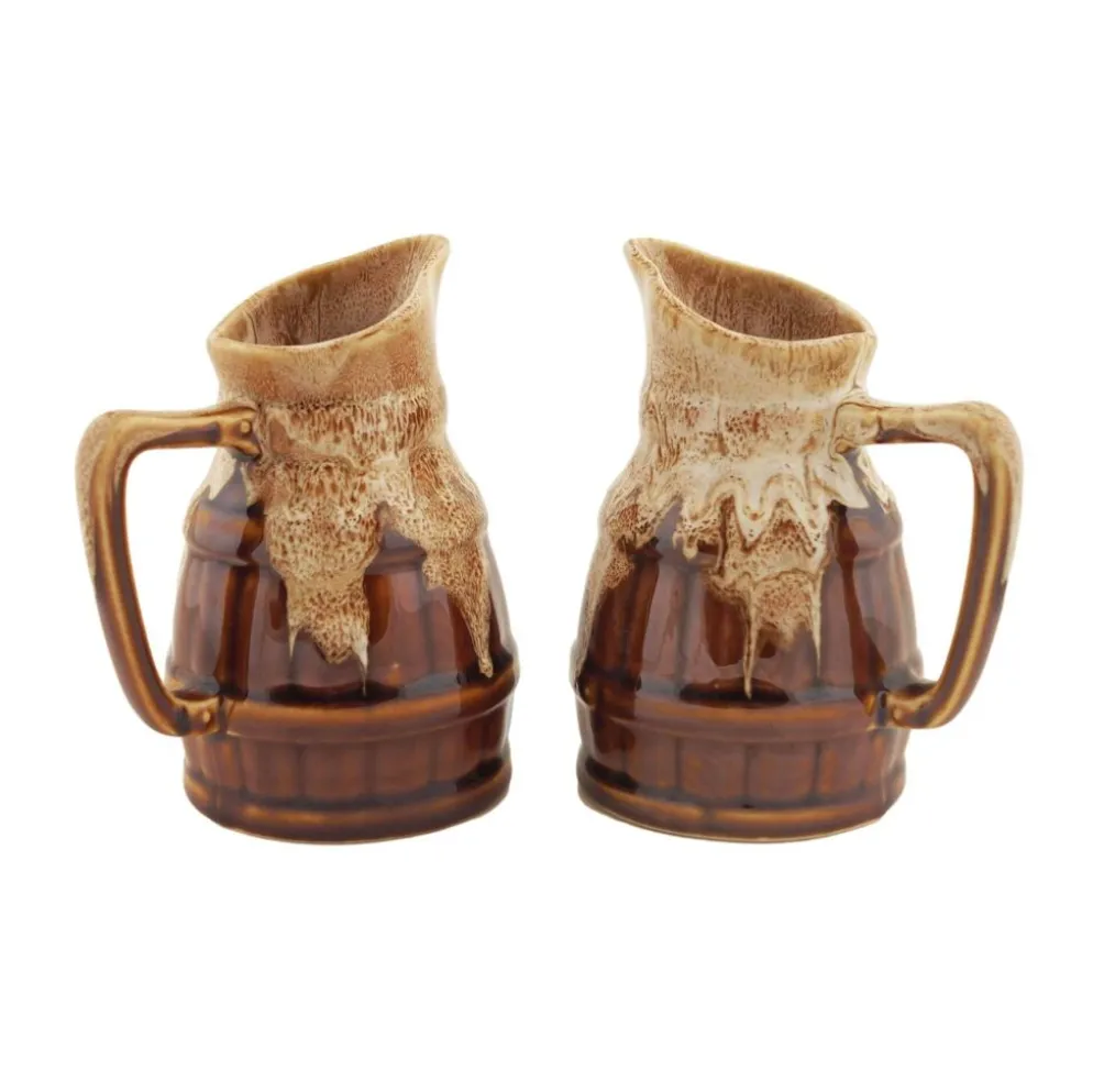 Ensemble de pots à crème en céramique, design danois, années 1970, production : Danemark