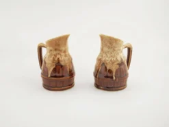 Ensemble de pots à crème en céramique, design danois, années 1970, production : Danemark