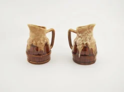 Ensemble de pots à crème en céramique, design danois, années 1970, production : Danemark