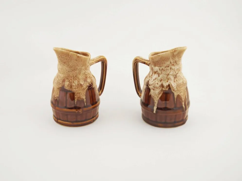 Ensemble de pots à crème en céramique, design danois, années 1970, production : Danemark