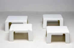Ensemble de quatre tables gigognes Mario Bellini, Quattro Gatti, Italie, 1967