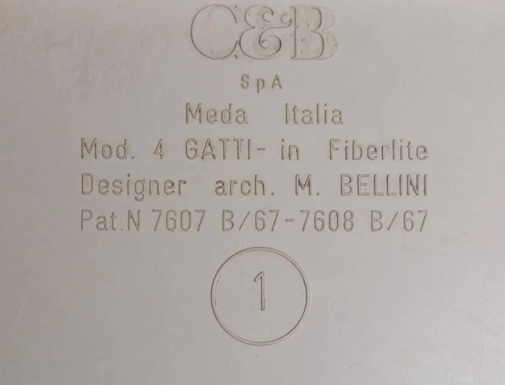 Ensemble de quatre tables gigognes Mario Bellini, Quattro Gatti, Italie, 1967