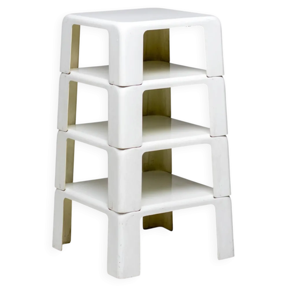 Ensemble de quatre tables gigognes Mario Bellini, Quattro Gatti, Italie, 1967
