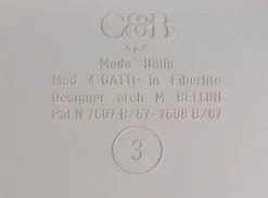 Ensemble de quatre tables gigognes Mario Bellini, Quattro Gatti, Italie, 1967