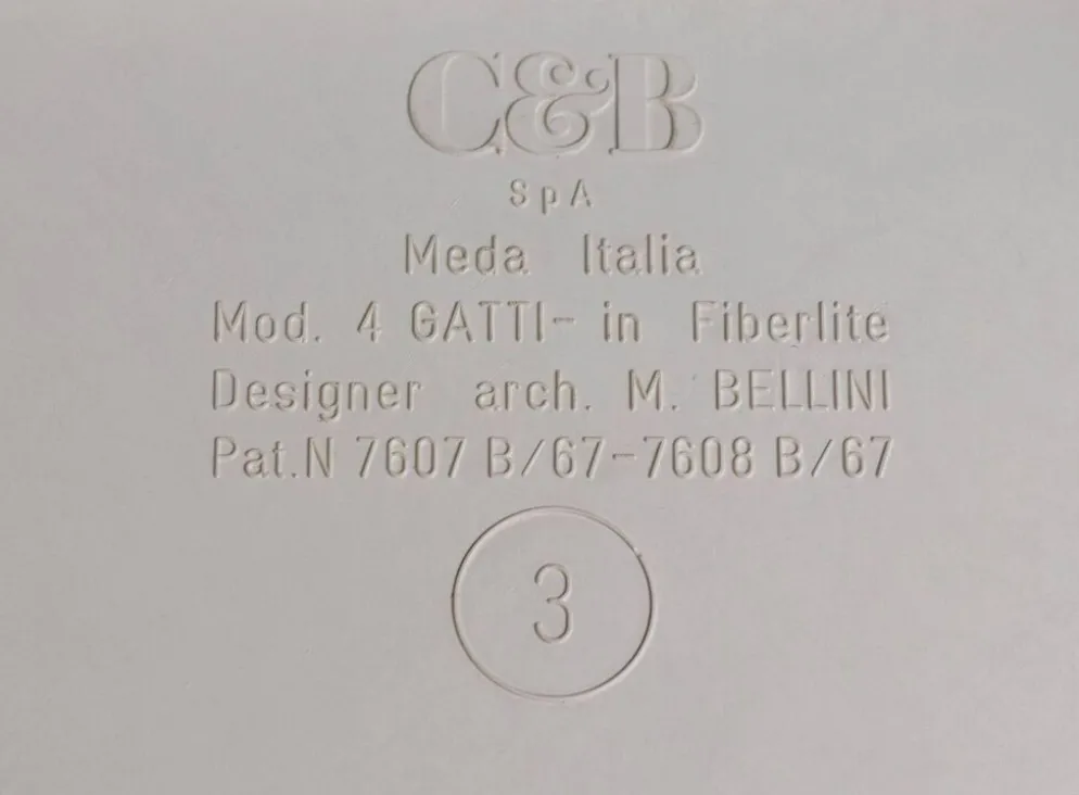 Ensemble de quatre tables gigognes Mario Bellini, Quattro Gatti, Italie, 1967