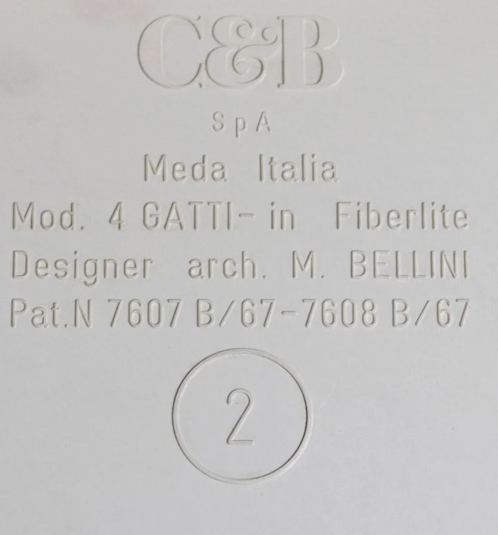 Ensemble de quatre tables gigognes Mario Bellini, Quattro Gatti, Italie, 1967
