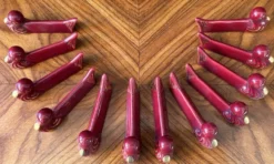 Ensemble de 12 repose-baguettes en céramique émaillée, vintage, 1950 - 70