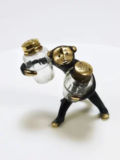 Ensemble de salières et poivrières singe Walter Bosse, Herta Baller, Autriche, années 1950