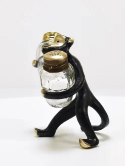 Ensemble de salières et poivrières singe Walter Bosse, Herta Baller, Autriche, années 1950