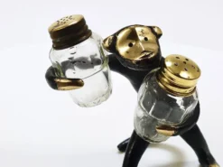 Ensemble de salières et poivrières singe Walter Bosse, Herta Baller, Autriche, années 1950
