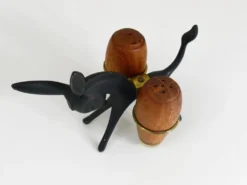 Ensemble de salières et poivrières âne Walter Bosse, Herta Baller, Autriche, années 1950