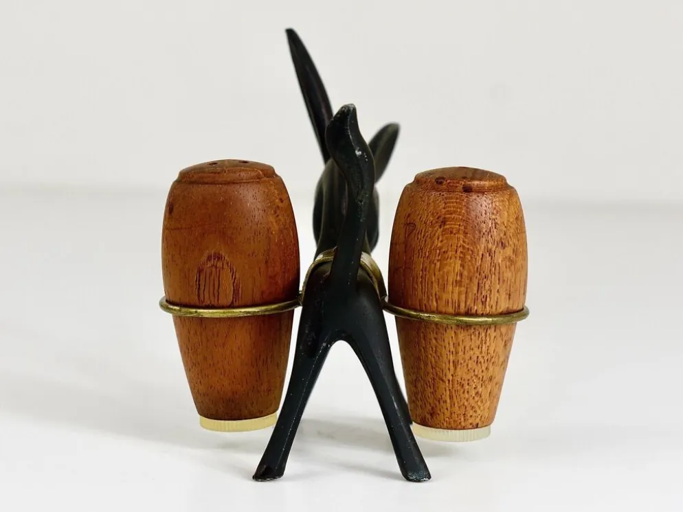 Ensemble de salières et poivrières âne Walter Bosse, Herta Baller, Autriche, années 1950