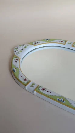 Ensemble de salle de bain en céramique peinte – Style vintage floral
