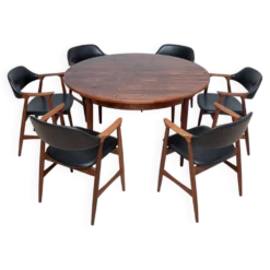 Ensemble de salle à manger des années 1960, 6 fauteuils Carlton par Låte Møbelfabrikk & Ex