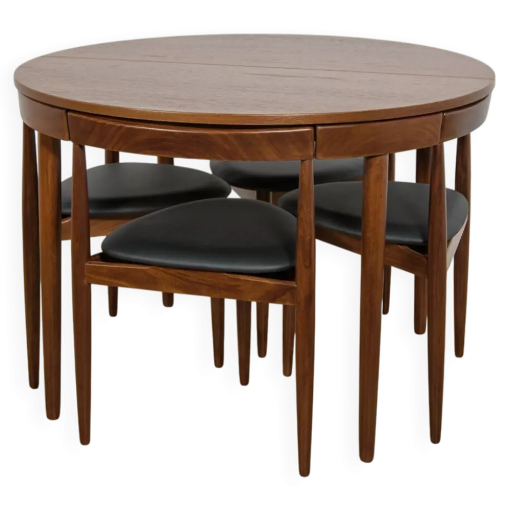 Ensemble de salle à manger Mid-Century par Hans Olsen pour Frem Røjle, Danemark, années 1950, ensemble de 5.