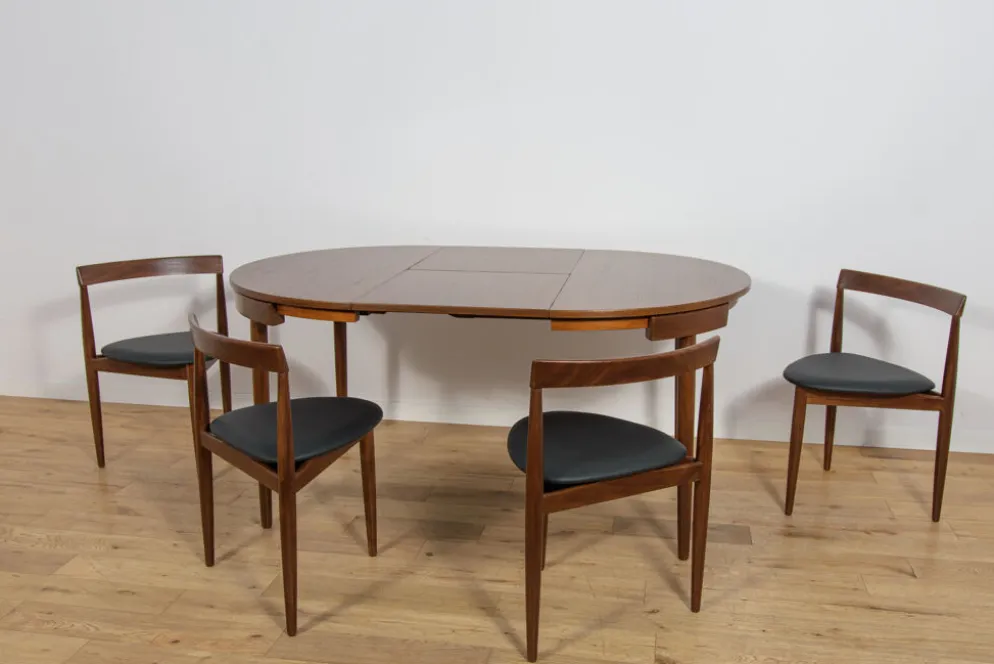 Ensemble de salle à manger Mid-Century par Hans Olsen pour Frem Røjle, Danemark, années 1950, ensemble de 5.