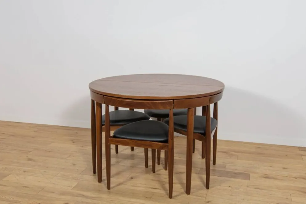 Ensemble de salle à manger Mid-Century par Hans Olsen pour Frem Røjle, Danemark, années 1950, ensemble de 5.