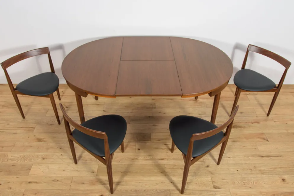 Ensemble de salle à manger Mid-Century par Hans Olsen pour Frem Røjle, Danemark, années 1950, ensemble de 5.