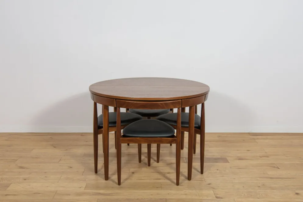 Ensemble de salle à manger Mid-Century par Hans Olsen pour Frem Røjle, Danemark, années 1950, ensemble de 5.