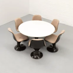 Ensemble de salle à manger Orbit Herman Miller des années 1970