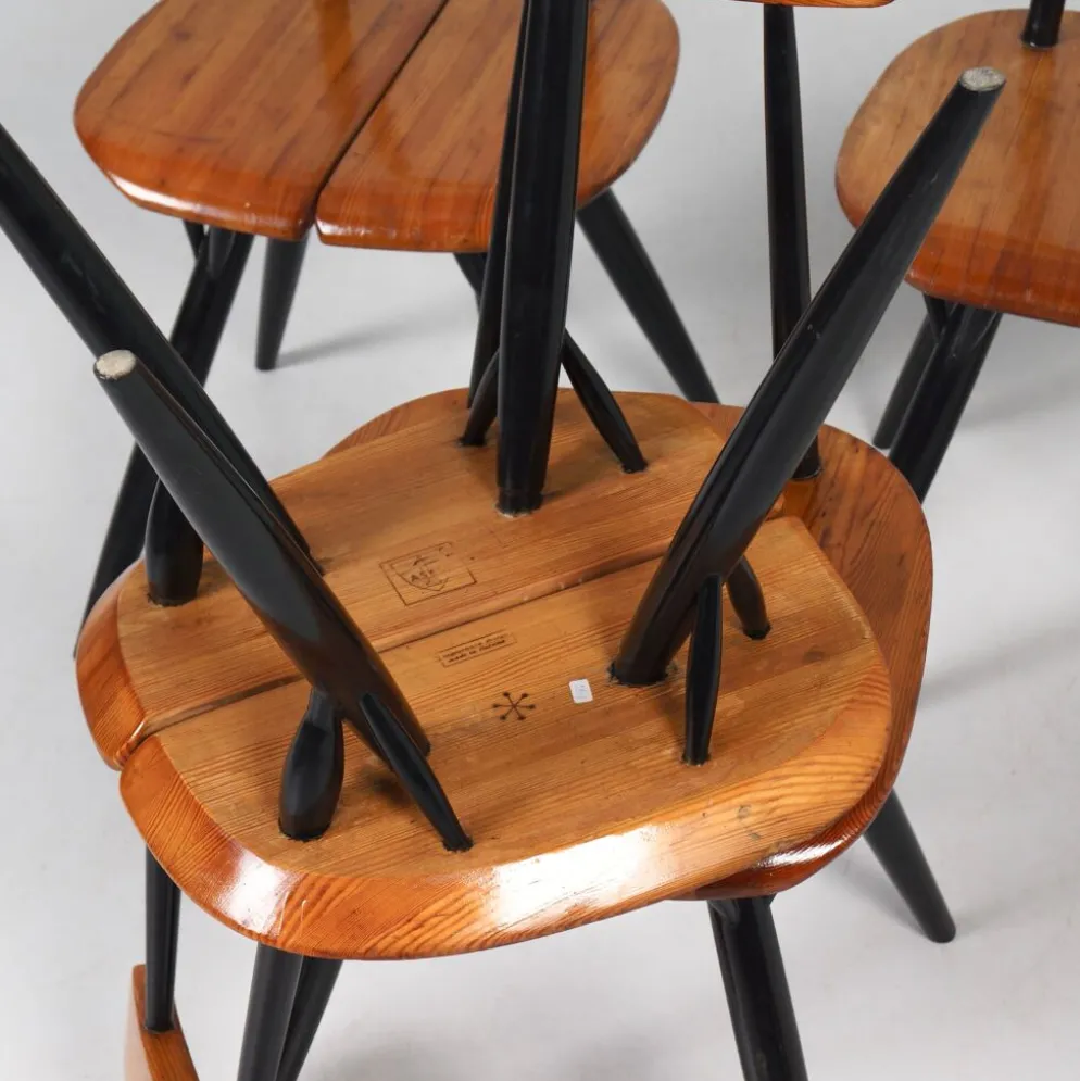 Ensemble de salle à manger Pirkka par Ilmari Tapiovaara pour Asko & Laukaan Puu, années 1950.