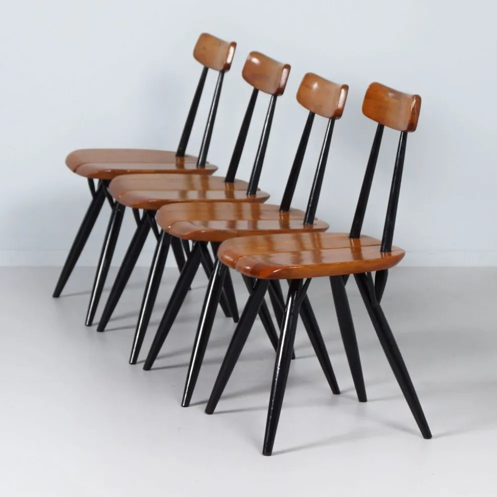 Ensemble de salle à manger Pirkka par Ilmari Tapiovaara pour Asko & Laukaan Puu, années 1950.