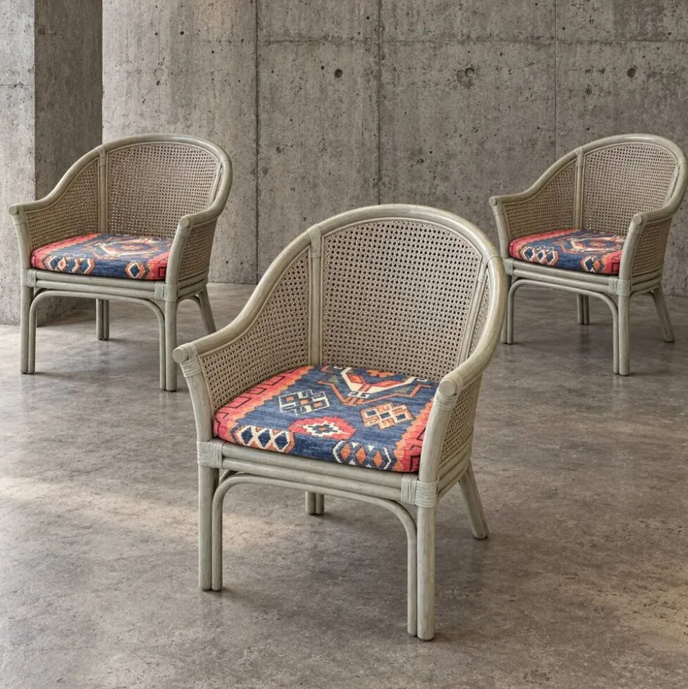 Ensemble de salle à manger Rohé Noordwolde / table / 4 chaises assorties / années 1980 / très bon état