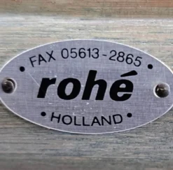 Ensemble de salle à manger Rohé Noordwolde / table / 4 chaises assorties / années 1980 / très bon état