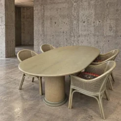 Ensemble de salle à manger Rohé Noordwolde / table / 4 chaises assorties / années 1980 / très bon état