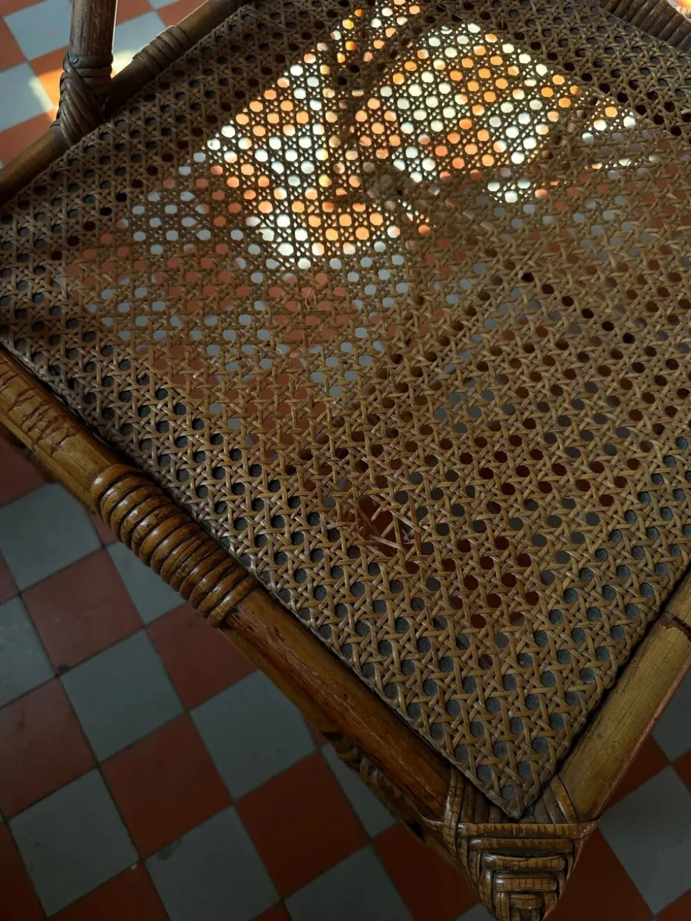 Ensemble de salle à manger vintage en bambou style Chippendale, Italie, ann