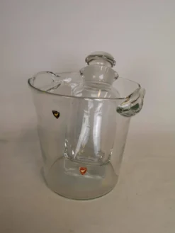 Ensemble de seau à glace et shaker Orrefors Nils Landberg, Suède, années 1950