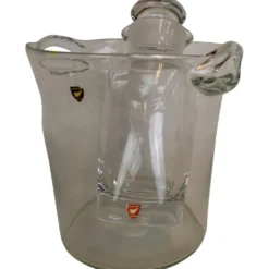 Ensemble de seau à glace et shaker Orrefors Nils Landberg, Suède, années 1950