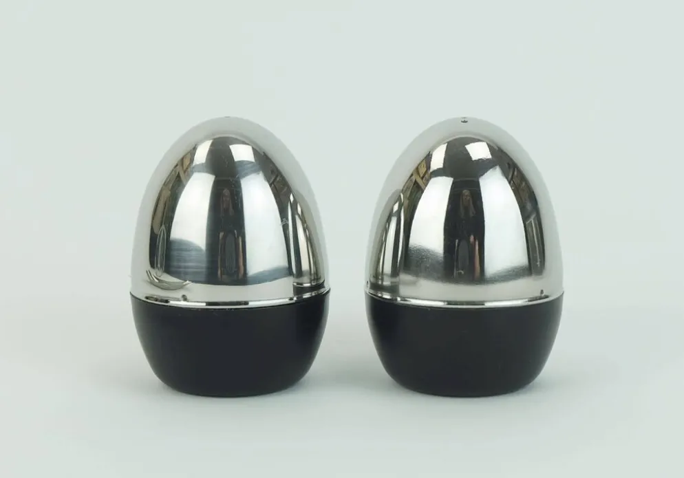 ensemble de sel et poivre exceptionnel par Quist des années 1960-70, époque de l'art pop spatial