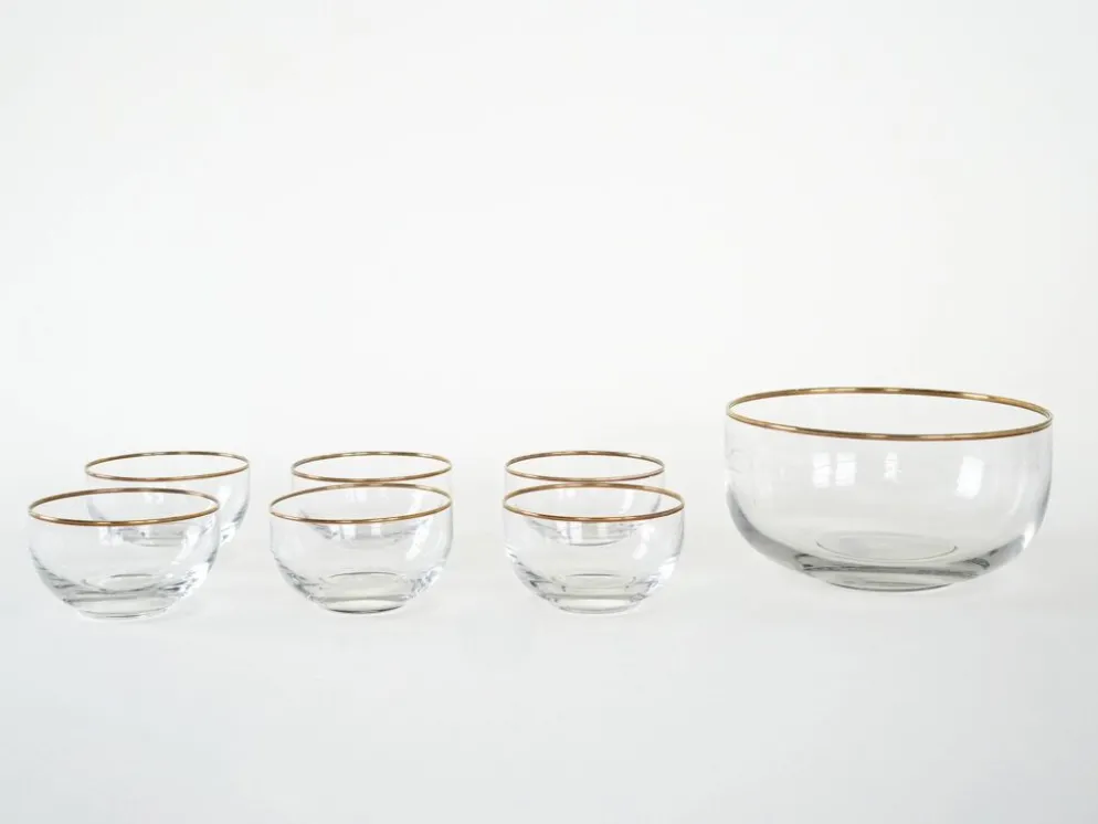 Ensemble de service en verre, design italien, années 1970, fabriqué en Italie.